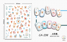CA598 Winter Dear Self-adhesive Nail Art Sticker