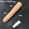 silicone finger high simulation realitic middle finger flexible Nail Art practice