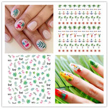 WG049-077 Summer Flower Nail 3D Sticker