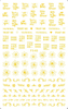 F548 4 Colors Gold Silver Black White 3D Self Adhesive Nail Art Sticker