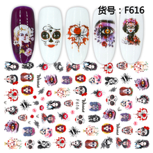 F616 Christmas Halloween 3D Self Adhesive Nail Art Sticker 