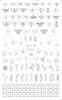 F552 4 Colors Gold Silver Black White 3D Self Adhesive Nail Art Sticker
