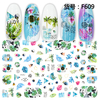 F609 The Autumn Fall season 3D Self Adhesive Nail Art Sticker 