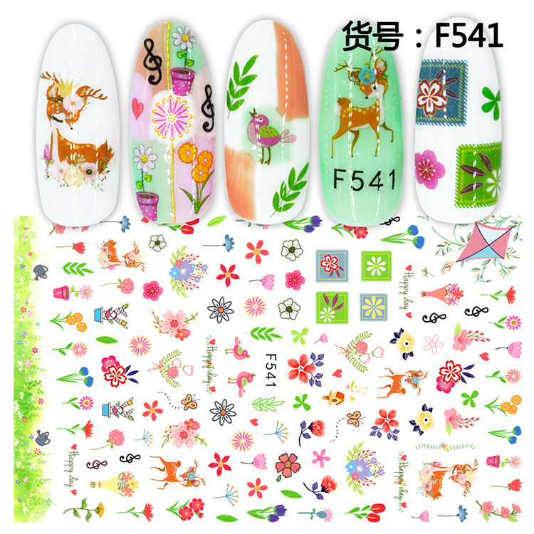 F541 3D Self Adhesive Nail Art Sticker