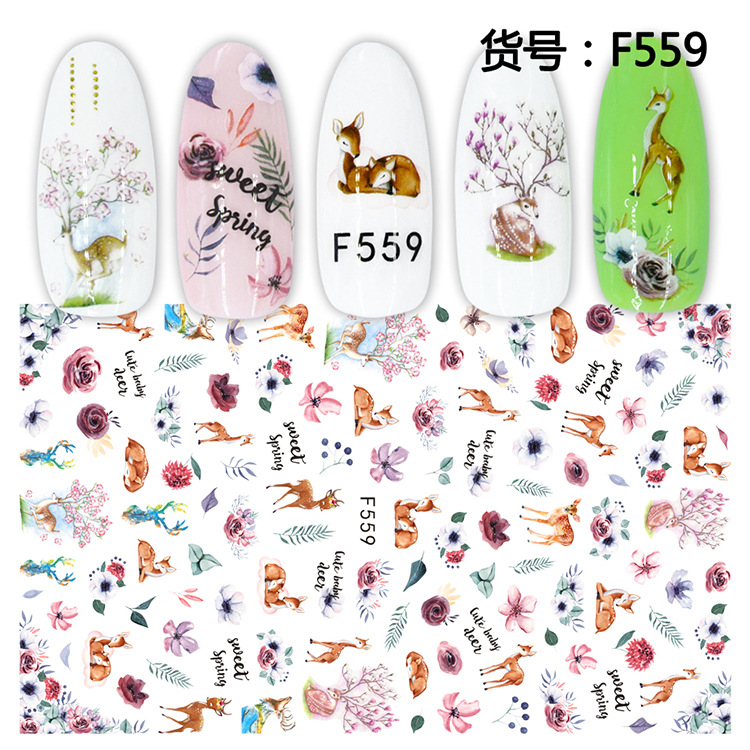 F569 3D Self Adhesive Nail Art Sticker