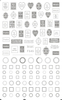 F545 4 Colors Gold Silver Black White 3D Self Adhesive Nail Art Sticker