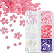 Nail Cherry Blossom Glitter Sequin 