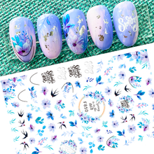 F850 DIY Design 3D Self Adhesive Spring Flowers Nail Art Sticker