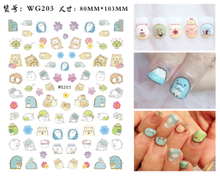 WG203-217 Cute Cartoon Nail Sticker