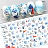 F812-F816 DIY Design 3D Self Adhesive Winter Nail Art Sticker