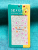 5D Embossed Spring Flower Nail Sticker