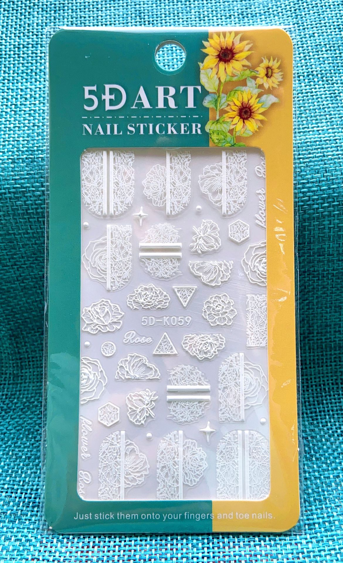 5D Embossed Lace Nail Sticker