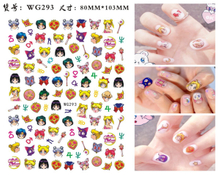 WG282-296 Ultha-thin Princess Adhesive Nail 3D Sticker Sailor Moon Nail Sticker