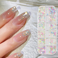 Aurora Glitter Mermaid Nail Sequin 12 Grid