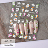 Camellia Cherry Flower Nail Sticker Decoration