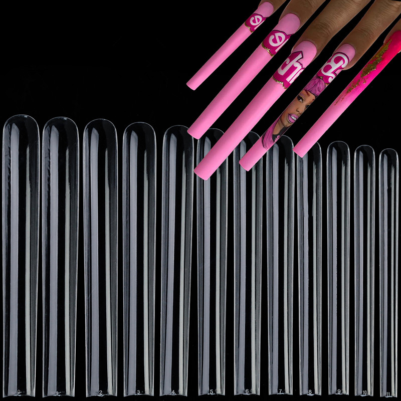 60pcs 5XL Long Full Cover Ballet Nail False Tips