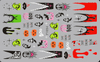 2024 New F1054-1058 Halloween Skull Rose Popular Nail Sticker