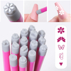 6 Pcs Nail Art Stamp Pen Set Silicone Nail Stamp Pen