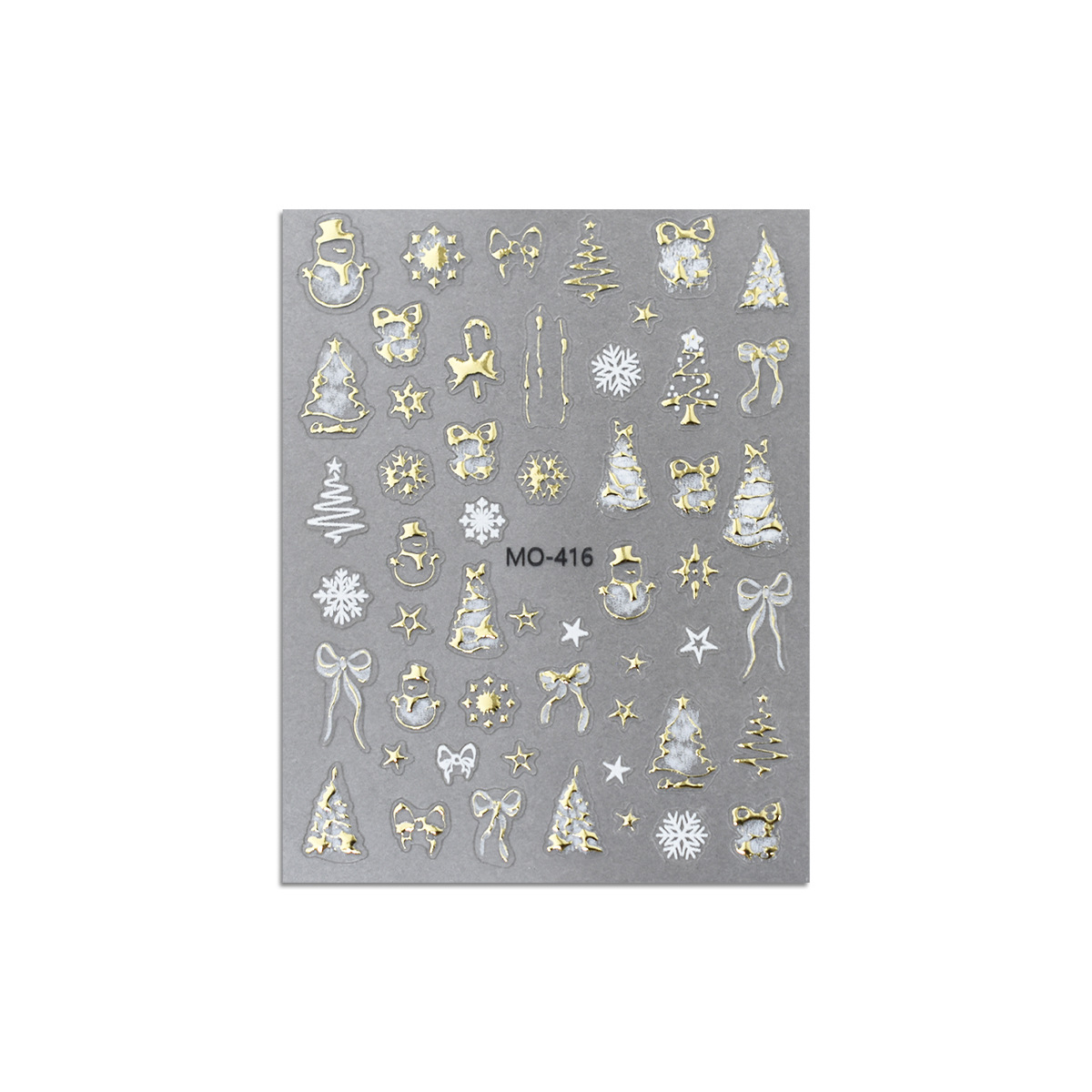 2024 New Merry Christmas Golad Sticker