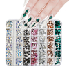 Round Different Shape Irregular Flat bottom Glass Strass Nail Red Rhinestone