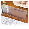 Transparent Acrylic Nail Training Practice Plate Nail Art Painting Gel Polish Palette 