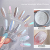 Aurora Moonlight Fairy Nail White Chrome powder