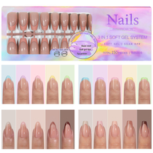 150pcs/box 5 colors French Nails Tip Nail Press on Tips