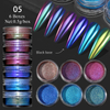 6pcs/set Pearlescent Chameleon Nail Powder Neon Mirror Magic Powder Pearl Laser Glitter Powder