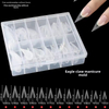 120pcs Eagle Claw Curved Stiletto Nail Dual Forms for Poly Gel Extension Nail Tip 