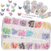 12Grids Aurora Mini Butterfly Nail Art Charms Nail Decoration