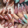 120pcs/box Diamond 3D False Nail Tips
