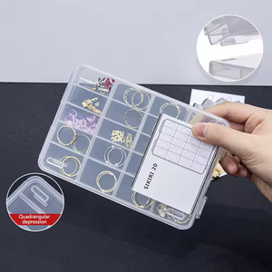 20 Grid Plastic Storage Box Jewelry Earring Bead Holder Case Display Empty Container Nail Accessories 