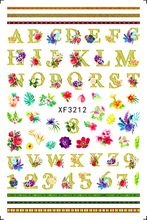 XF3212 3D Nail Art Sticker
