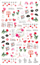 F702-F706 The Valentine's Day Nail Sticker 2020 New