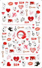 F704 The Valentine's Day Nail Sticker 2020 New