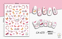CA673 Butterfly Self-adhesive Nail Art Sticker