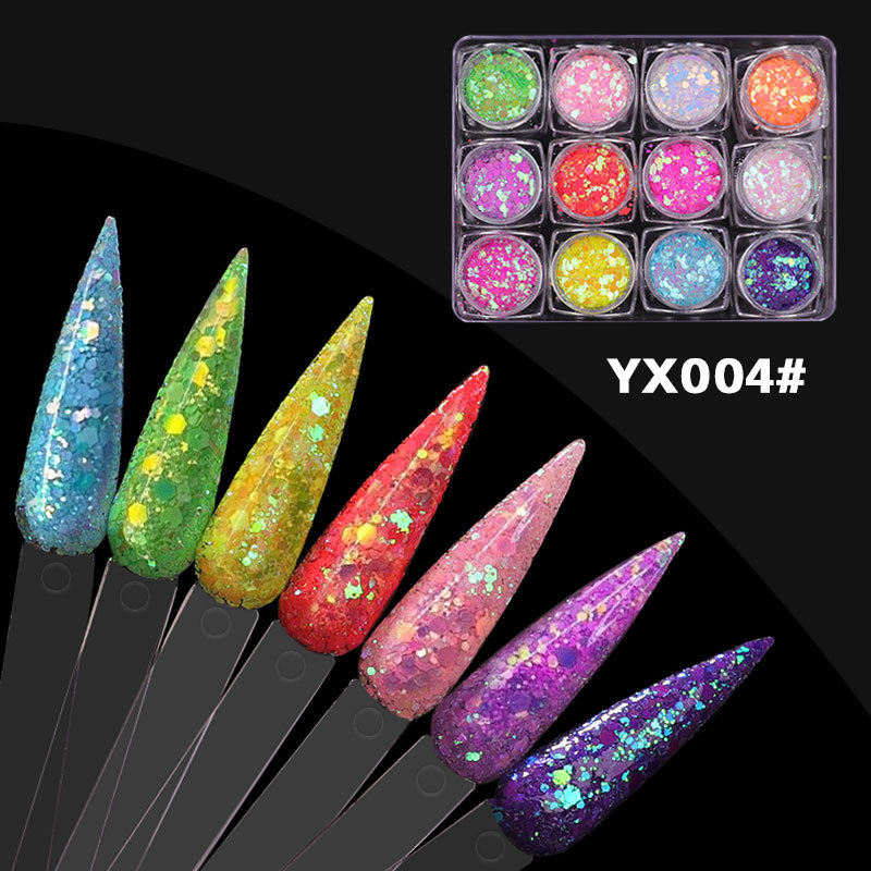 Laser Ultra-thin Mermaid Slice Symphony Mermaid Nail Sequin Set