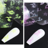 2021 New Fluorescent Flame Design Nail Transfer foil Sticker