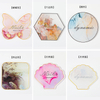 Different Shape Crystal Agate Nail Color Palette Polish Painting Tool With Nail Art Display 