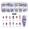 Different Designs Flat Bottom Symphony Glass AB Nail Rhinestone