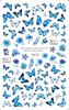 F679 Rose Flower Gardon Butterfly Self-adhesive Nail Art Sticker