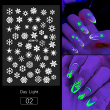 Glow in Dark Popular 3D Nail Sticker 