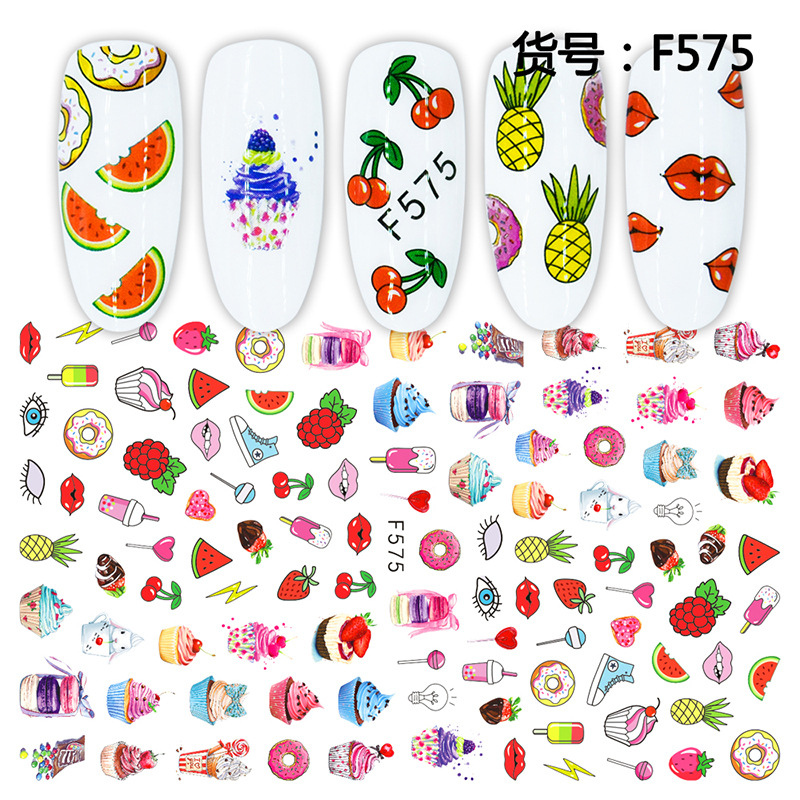 F575 3D Self Adhesive Nail Art Sticker