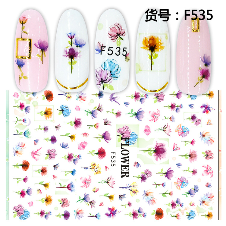 F535 3D Self Adhesive Nail Art Sticker