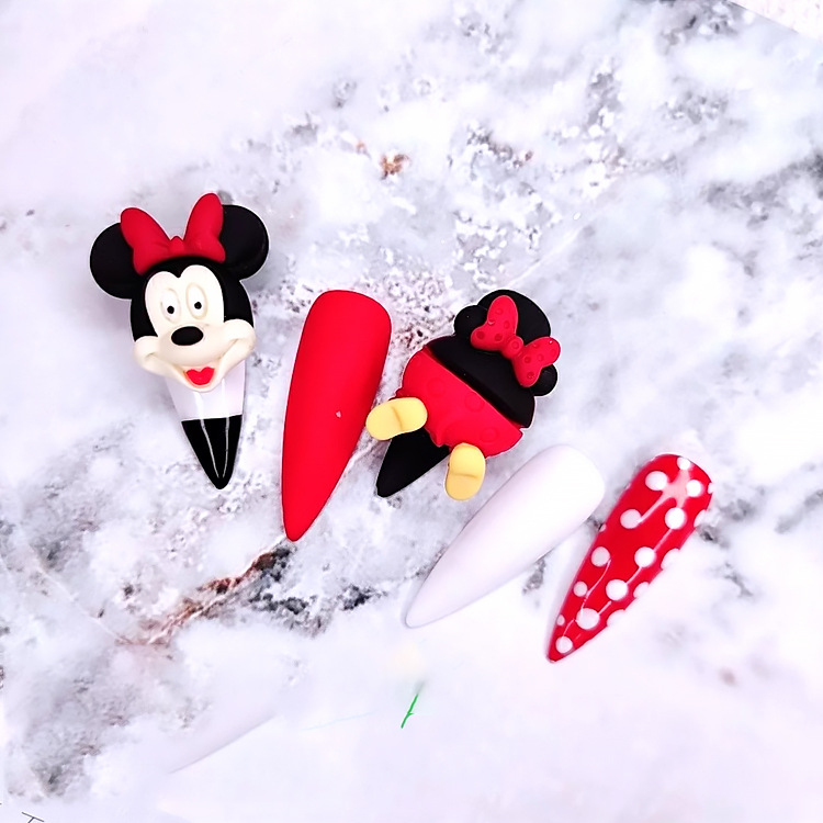Cartoon Style Donald Duck Micky Daisy Nail Decoration