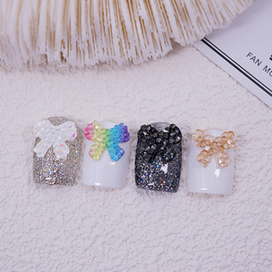 2021 New Heart Bowknot Bear Jewelry Nail Decoration