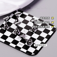 Magnetic Chess Nail Tip Display Stand Nail Art Practice Board
