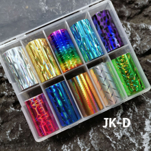  Holographic Nail Transfer Foil set with size 4*50cm