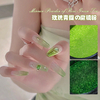 Nail Grape Apple Green Mirrow Powder