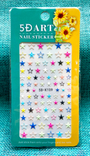 Cloud Heart Star 5D Embossed Nail Sticker